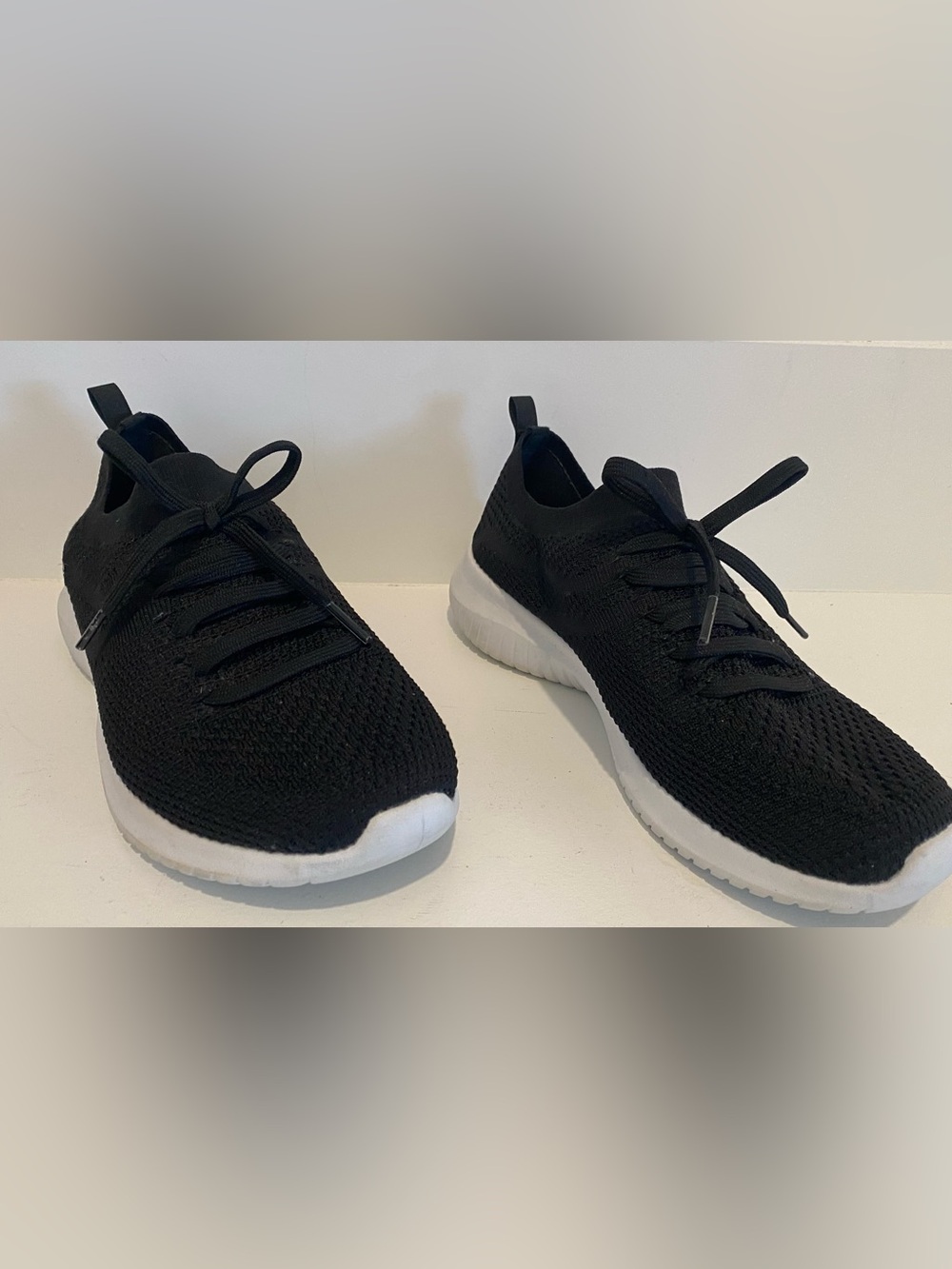 Skechers Womens Ultra Flex Slip On Trainers Comfort Shoes Black 10 Style 12539